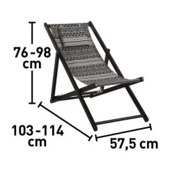 Klappsessel Timbore Holz Schwarz Mit Verstellbarer Rückenlehne -GartenOase Wohnaccessoires 048124993620 VM01 081020 L