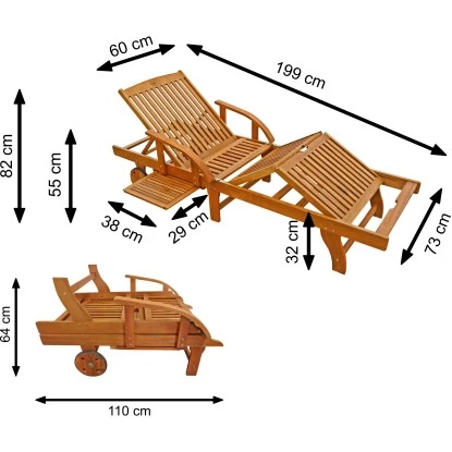 Indoba® Gartenliege Sun Shine Sonnenliege FSC® 13 Indoba® Gartenliege Sun Shine Sonnenliege FSC® – Bild 13