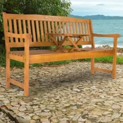 Indoba® Gartenbank 3-Sitzer Mit Klapptisch Sun Flair FSC® -GartenOase Wohnaccessoires 105212 11001300 15