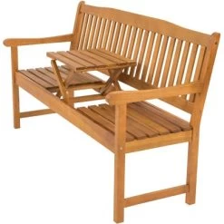 Indoba® Gartenbank 3-Sitzer Mit Klapptisch Sun Flair FSC® -GartenOase Wohnaccessoires 105212 11001300 5