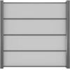 GroJaPremo HPL-Steckzaun Uni Grau 180 Cm X 180 Cm X 0,8 Cm