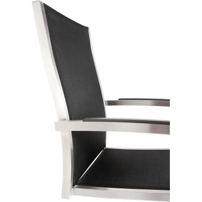 Schwingstuhl Marbella Edelstahl/Schwarz 2 Schwingstuhl Marbella Edelstahl/Schwarz – Bild 2