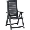 Best Freizeitmöbel Klappsessel Camino Kunststoff 5-fach Verstellbar Anthrazit