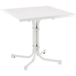 Tisch Boulevard Quadratisch 80 X 80 Cm Weiß