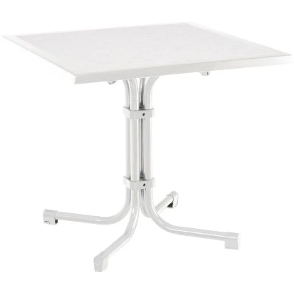 Tisch Boulevard Quadratisch 80 X 80 Cm Weiß 1 Tisch Boulevard Quadratisch 80 X 80 Cm Weiß