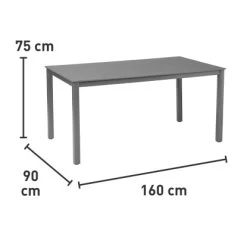 Gartentisch Harris Quadratisch FSC®-Holz/Aluminium Anthrazit 90 Cm X 90 Cm -GartenOase Wohnaccessoires 2168771 VM01