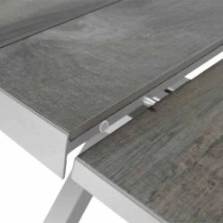 Siena Garden Sincro Ausziehtisch 200-260 Cm X 100 Cm X 77 Cm Weiß-Grau 9 Siena Garden Sincro Ausziehtisch 200-260 Cm X 100 Cm X 77 Cm Weiß-Grau -GartenOase Wohnaccessoires 224782 1346 CU 2