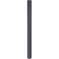 Klobenpfosten F. Doppeltor Chaussee Und Circle Matt Schwarz 160 Cm