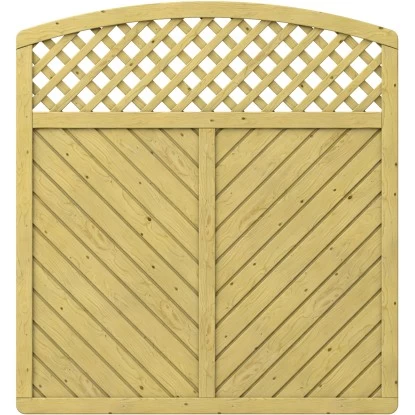 Sichtschutzzaun Element Gada Rundbogen Mit Gitter 179 Cm X 179 (193) Cm FSC® 1 Sichtschutzzaun Element Gada Rundbogen Mit Gitter 179 Cm X 179 (193) Cm FSC®