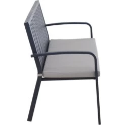 Gardamo 2er Bank Peros Inkl. Kissen Anthrazit -GartenOase Wohnaccessoires 243756 1346 S 9