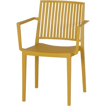 Siena Garden Lane Stapelsessel 56 Cm X 57 Cm X 80 Cm Mustard 1 Siena Garden Lane Stapelsessel 56 Cm X 57 Cm X 80 Cm Mustard