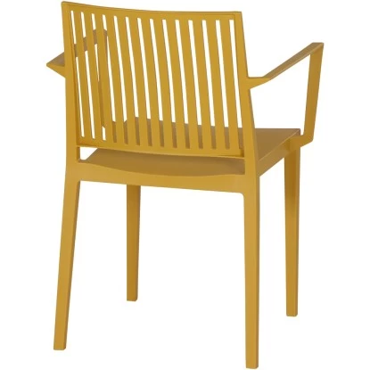 Siena Garden Lane Stapelsessel 56 Cm X 57 Cm X 80 Cm Mustard 2 Siena Garden Lane Stapelsessel 56 Cm X 57 Cm X 80 Cm Mustard – Bild 2