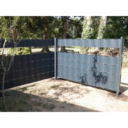 Doppelstabmattenzaun Metall 83 Cm X 201 Cm Anthrazit 5 Doppelstabmattenzaun Metall 83 Cm X 201 Cm Anthrazit – Bild 5