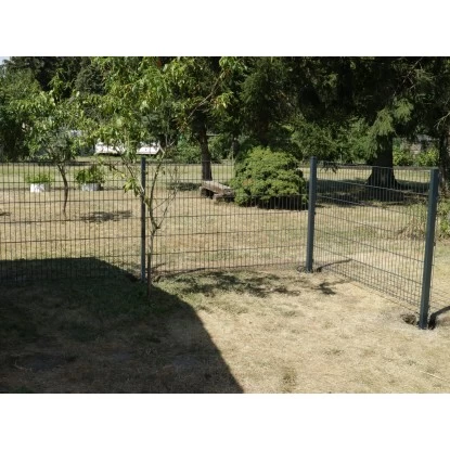 Doppelstabmattenzaun Metall 83 Cm X 201 Cm Anthrazit 4 Doppelstabmattenzaun Metall 83 Cm X 201 Cm Anthrazit – Bild 4