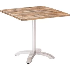 Klapptisch Maestro 80 Cm X 80 Cm Eckig Silber-Maracaibo