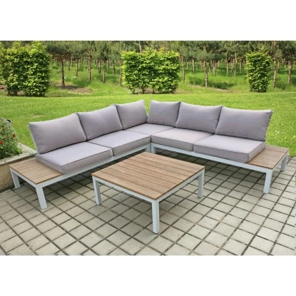 Garden Pleasure Lounge-Set Valentina 4-teilig Nonwood Weiß 1 Garden Pleasure Lounge-Set Valentina 4-teilig Nonwood Weiß