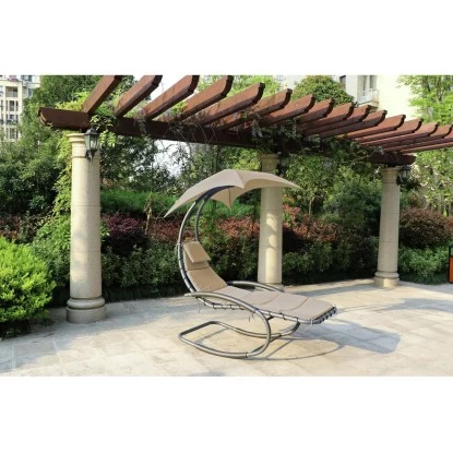 Schaukelliege Keros Mit Dach Grau 1 Schaukelliege Keros Mit Dach Grau