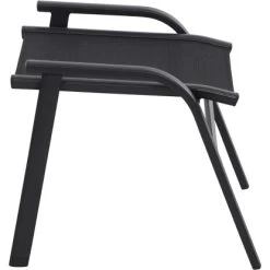 Siena Garden Solana Hocker Matt Anthrazit-Silber-Schwarz Gestell Aluminium -GartenOase Wohnaccessoires 317933 L30324 5