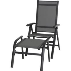 Siena Garden Solana Hocker Matt Anthrazit-Silber-Schwarz Gestell Aluminium -GartenOase Wohnaccessoires 317933 L30324 8