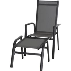 Siena Garden Solana Hocker Matt Anthrazit-Silber-Schwarz Gestell Aluminium -GartenOase Wohnaccessoires 317933 L30324 9