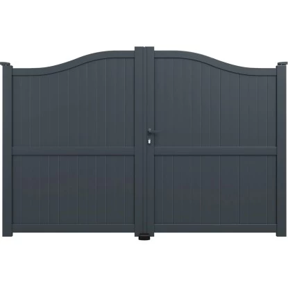 Soncost Hoftor Adaufe Doppelflügeltor Anthrazit 306 Cm X 183 Cm 1 Soncost Hoftor Adaufe Doppelflügeltor Anthrazit 306 Cm X 183 Cm