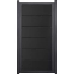 GroJaViento Zaunelement Anthrazitgrau 90x180 Cm Rahmen: Anthrazit