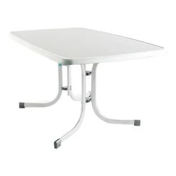 Sieger Klapptisch Rechteckig Weiß Marmordekor 150 Cm X 90 Cm -GartenOase Wohnaccessoires 3642048 MPS S 03
