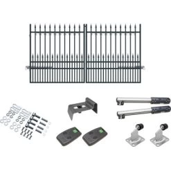 Doppeltor York Lux Set Mit Antrieb 160 Cm X 300 Cm