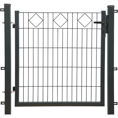 Dekor-Einzeltor Karo Anthrazit 100 X 100 Cm 1 Dekor-Einzeltor Karo Anthrazit 100 X 100 Cm