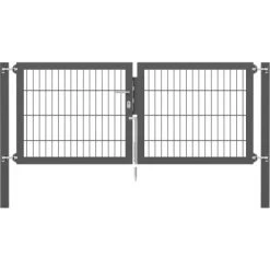 Doppeltor Flexo Plus 200 Cm X 80 Cm Pfosten 80 Cm X 80 Cm Anthrazit