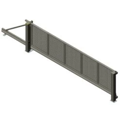 Alberts Schiebetor Mosaik Lochblech 500 Cm X 100 Cm Links Anthrazit