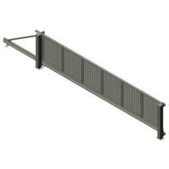 Alberts Schiebetor Mosaik Lochblech 600 Cm X 140 Cm Links Anthrazit