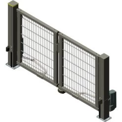 Alberts Doppeltor Mosaik DSM 234 Cm X 160 Cm Mittig Geteilt Anthrazit