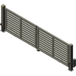 Alberts Doppeltor Mosaik Profile 234 Cm X 160 Cm Mittig Geteilt Anthrazit