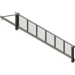 Alberts Schiebetor Mosaik DSM 600 Cm X 160 Cm Links Anthrazit