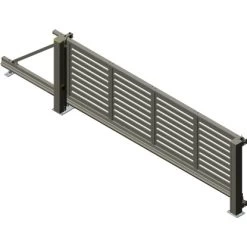 Alberts Schiebetor Mosaik Profile 400 Cm X 160 Cm Links Anthrazit