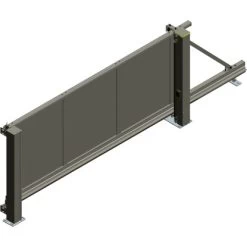 Alberts Schiebetor Mosaik Glattblech 300 Cm X 120 Cm Rechts Anthrazit