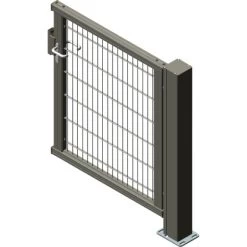 Alberts Anschlusstor Mosaik DSM 120 Cm X 160 Cm Links Anthrazit