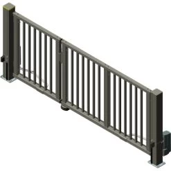 Alberts Doppeltor Mosaik Vkt.-Stab 334 Cm X 160 Cm Links Anthrazit