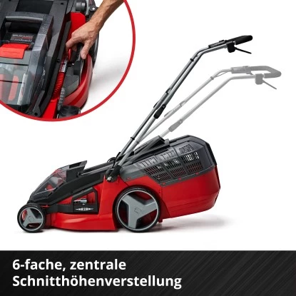 Einhell Power X-Change Akku-Rasenmäher GE-CM 43 Li 63 L Fangkorb Inkl. 2 Akkus 9 Einhell Power X-Change Akku-Rasenmäher GE-CM 43 Li 63 L Fangkorb Inkl. 2 Akkus – Bild 9