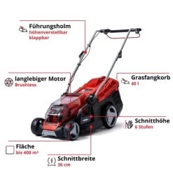 Einhell Power X-Change Akku-Rasenmäher GE-CM 36/36 Li Inkl. 2x4,0 Ah Akkus 12 Einhell Power X-Change Akku-Rasenmäher GE-CM 36/36 Li Inkl. 2x4,0 Ah Akkus -GartenOase Wohnaccessoires 4006825645835 2171 03 1