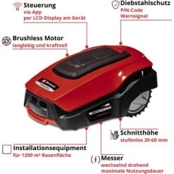 Einhell Mähroboter Freelexo 1200 LCD BT -GartenOase Wohnaccessoires 4006825653441 2171 03