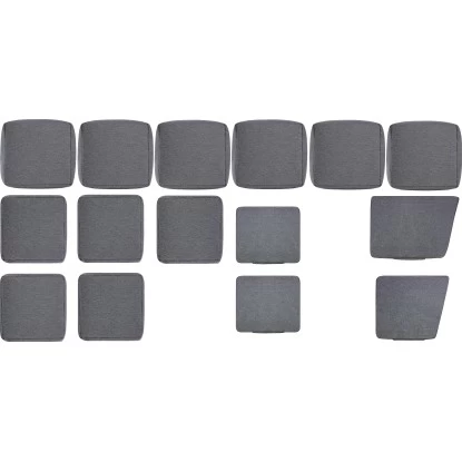 (Ersatz-)Kissenhüllen-Set Für Elfrida Eck-Dining-Set Grau 2 (Ersatz-)Kissenhüllen-Set Für Elfrida Eck-Dining-Set Grau – Bild 2