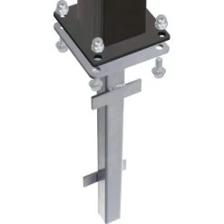 Pfostenanker 50,6 Cm X 15 Cm X 15 Cm Silber