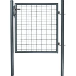 Wellengitter-Einzeltür Anthrazit 1 M X 1 M