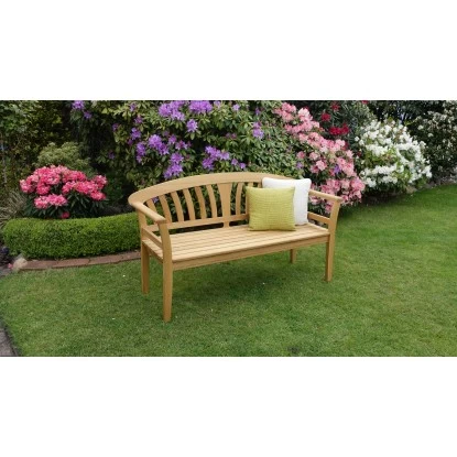 Landhausbank 3-Sitzer Eiche Geölt 2 Landhausbank 3-Sitzer Eiche Geölt – Bild 2