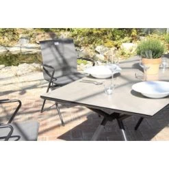 Acamp Stapelsessel Alpha Tex 55 Cm X 57 Cm X 83 Cm Anthrazit-Nero -GartenOase Wohnaccessoires 4013556560962 4279 03