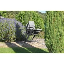 Acamp Stapelsessel Alpha Tex 55 Cm X 57 Cm X 83 Cm Anthrazit-Nero -GartenOase Wohnaccessoires 4013556560962 4280 04