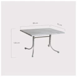 Acamp Tisch Boulevard 120 Cm X 80 Cm Platin-Cemento 9 Acamp Tisch Boulevard 120 Cm X 80 Cm Platin-Cemento -GartenOase Wohnaccessoires 4013556566827 4563 04