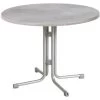 Acamp Tisch Piazza Ø 80 Cm Platin-Cemento